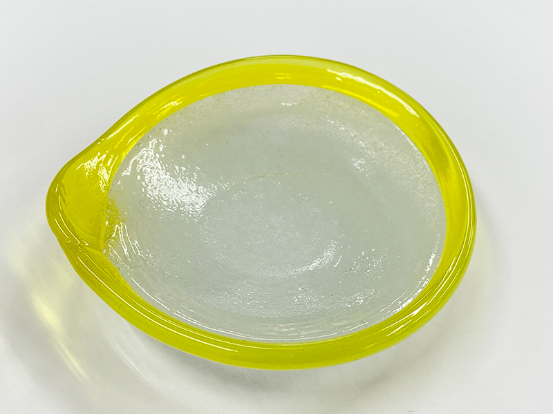 琉球ガラス（浄化皿）黄色