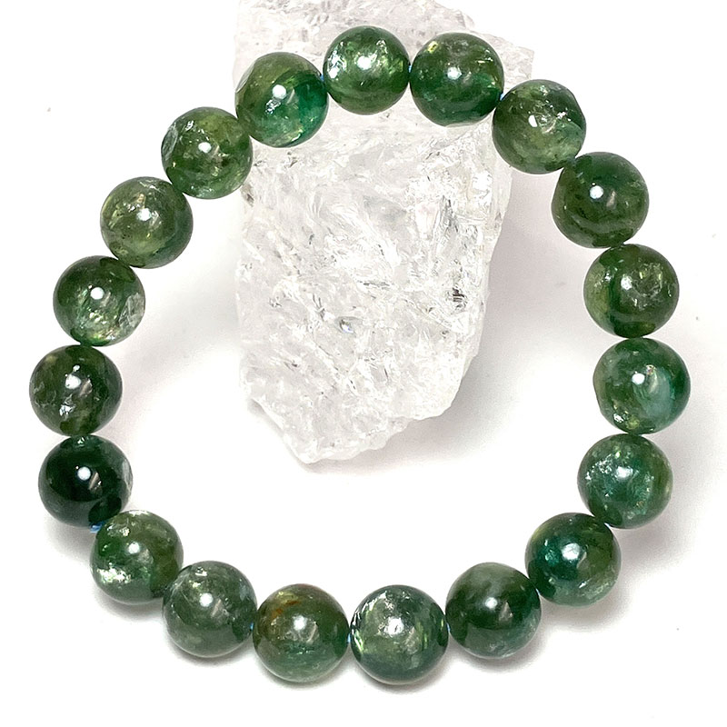 グリーンマイカブレス　11mm　No,3674