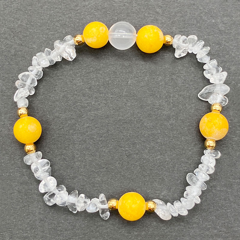 プチジェム　ブレスレット（イエロー）　No,3688