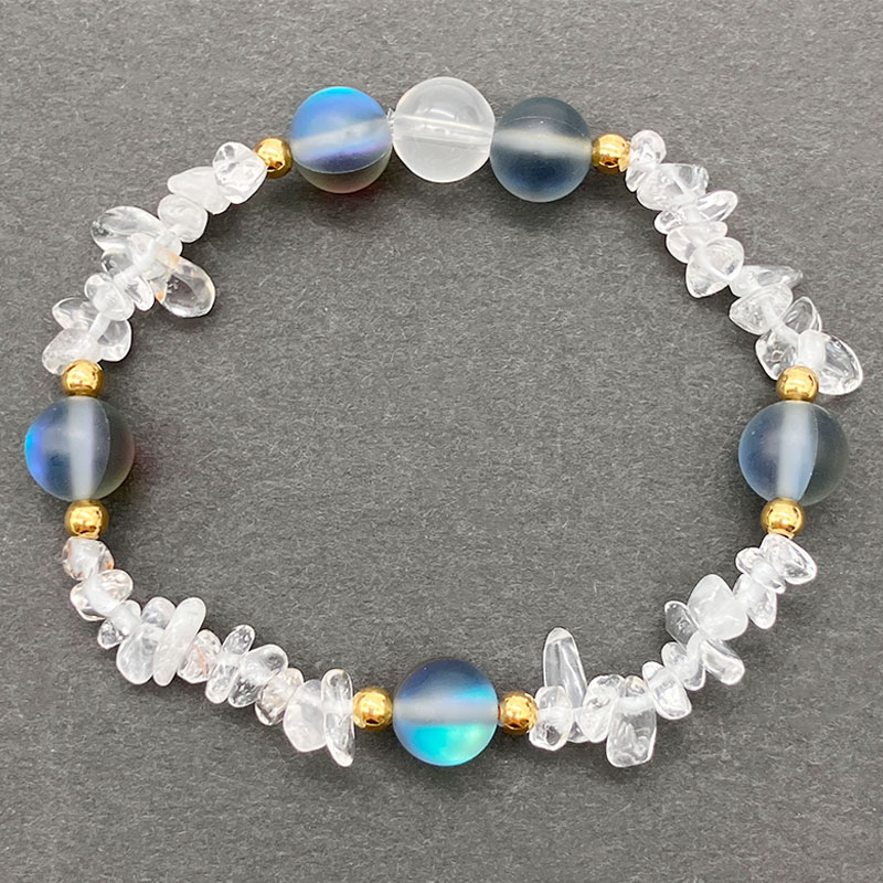 プチジェム　ブレスレット（グレー）　No,3690