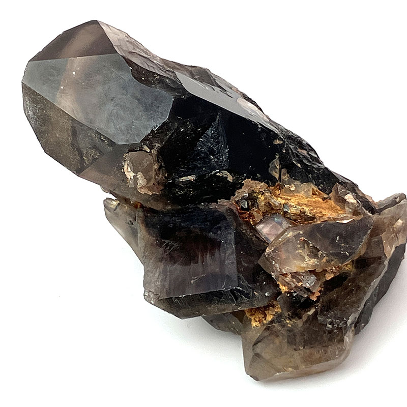 黒水晶クラスター マダガスカル焼　約150g　No,3726
