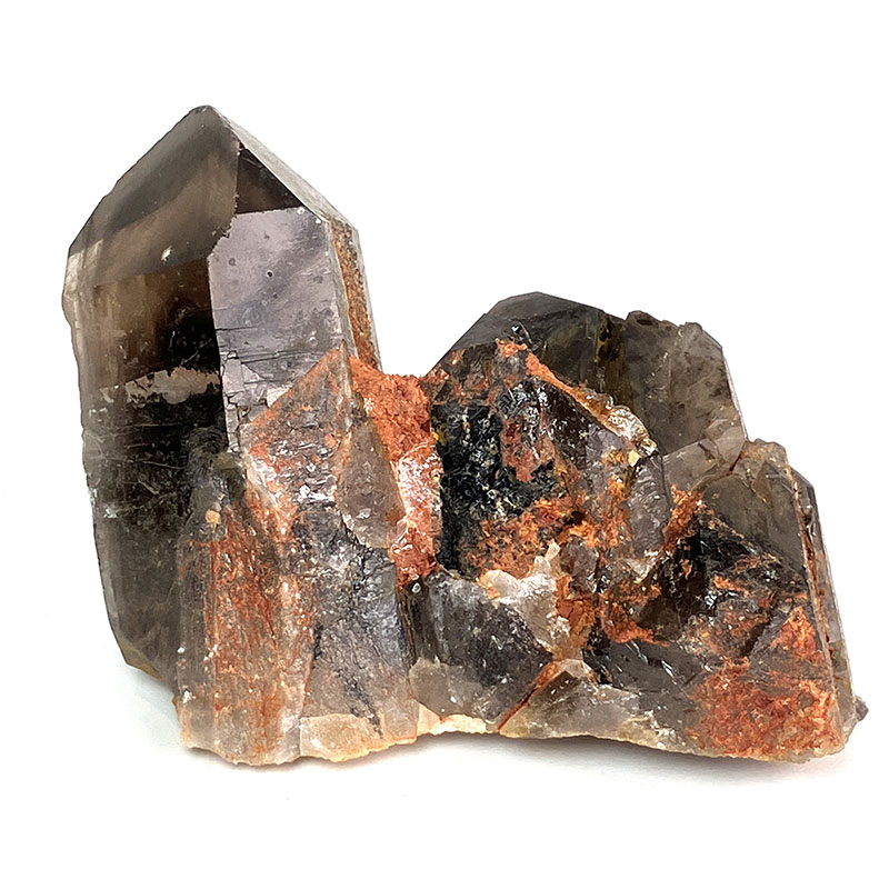黒水晶クラスター マダガスカル焼　約150g　No,3739