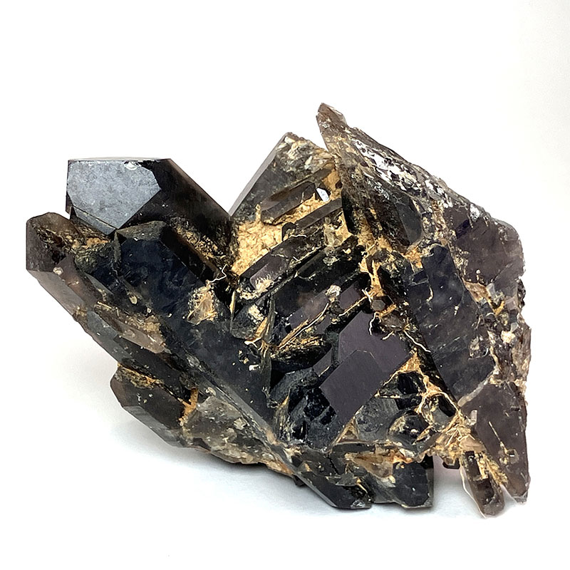 黒水晶クラスター マダガスカル焼　約200g　No,3742