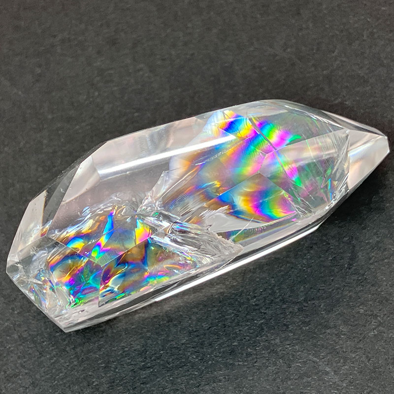 【アルパカさん専用】アイリスローズクウォーツ　19mm ローズクォーツ スクエアミラーカット 18mm - アサオ工芸