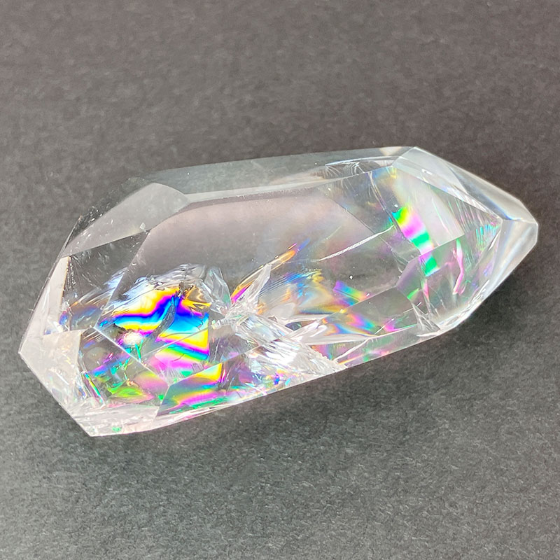 【アルパカさん専用】アイリスローズクウォーツ　19mm ローズクォーツ スクエアミラーカット 18mm - アサオ工芸