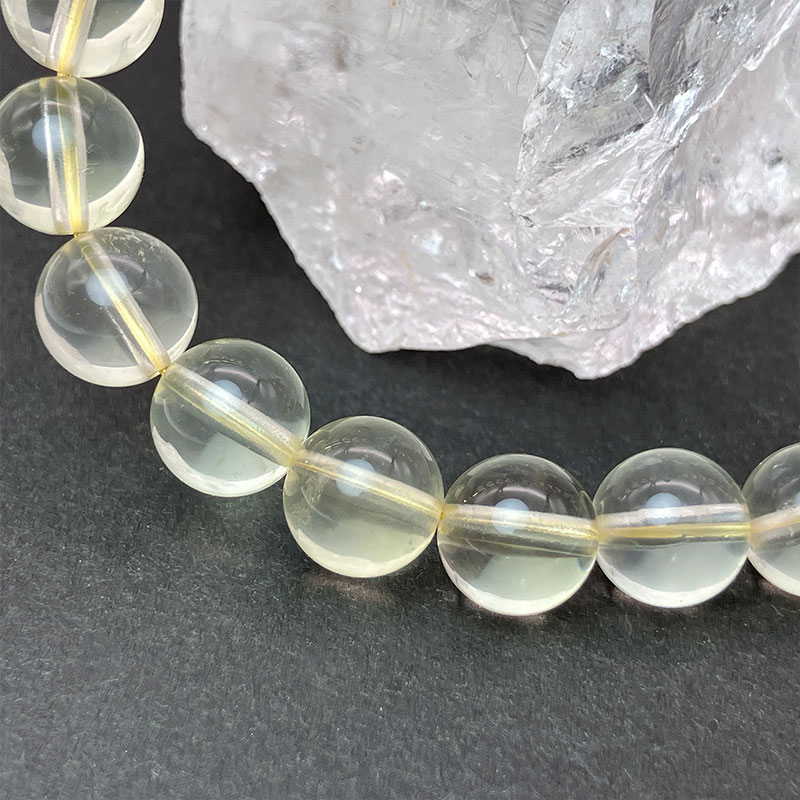 【アクセサリー】レモン水晶ブレス 9mm No,3771