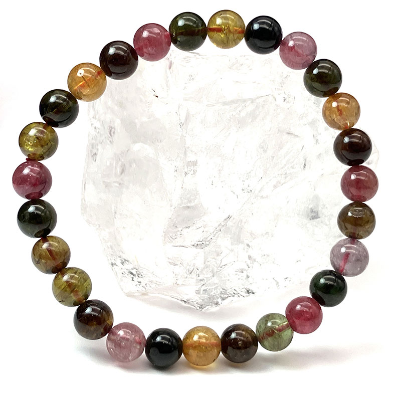 マルチトルマリンブレスAA　7ｍｍ /18.5ｇ　No,3895