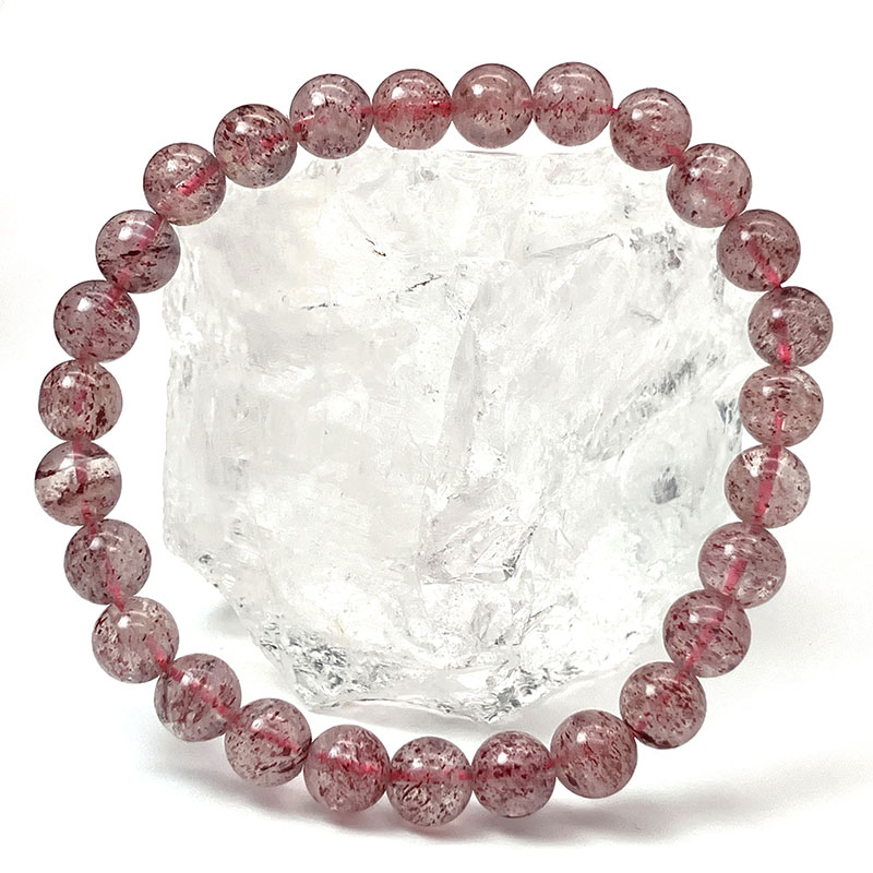 ストロベリークォーツブレス AA 12g/6mm No,3896