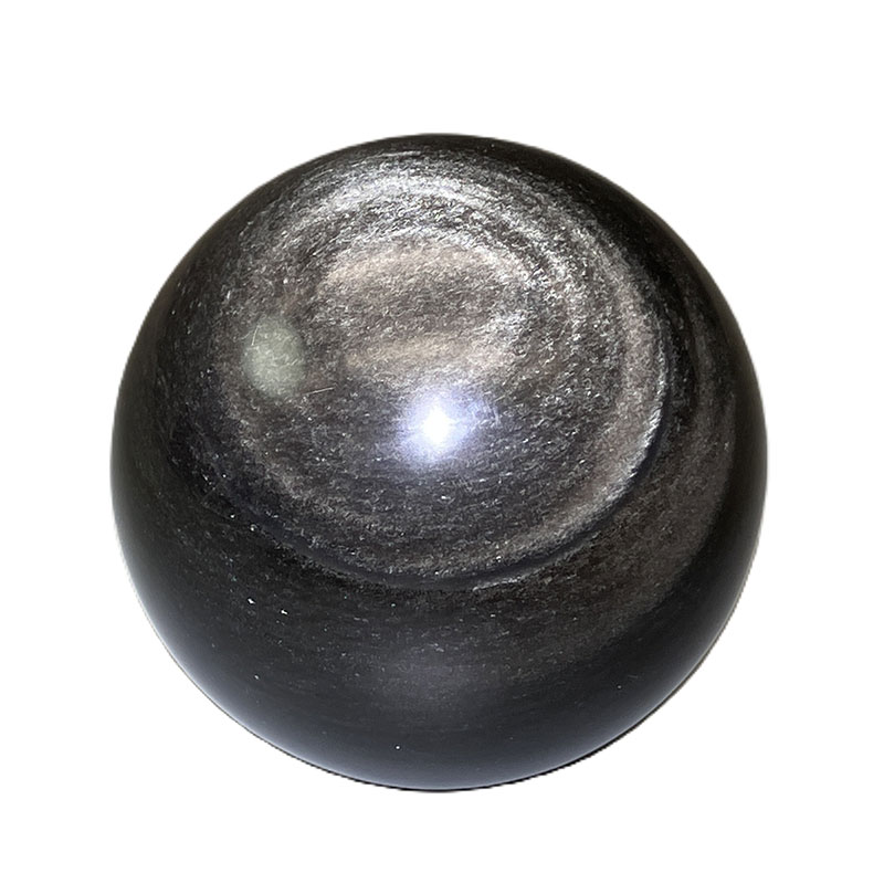 オブシディアン丸玉　No,3954