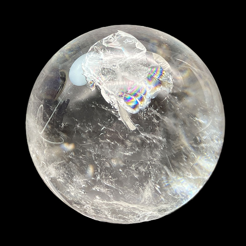 水晶丸玉　約200g　No,3967