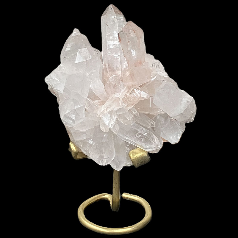 ヒマラヤ水晶クラスター鉄台付　約780g　No,4137