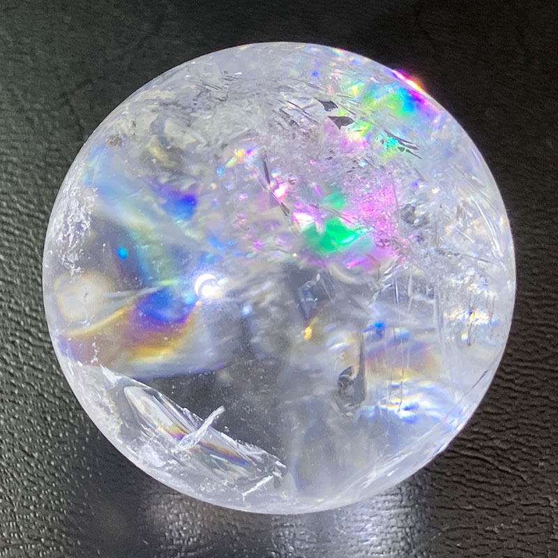 ナチュラルレインボー丸玉　A　約80g　No,4154