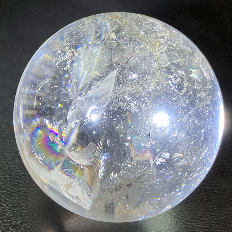 ナチュラルレインボー丸玉　A　約110g　No,4158