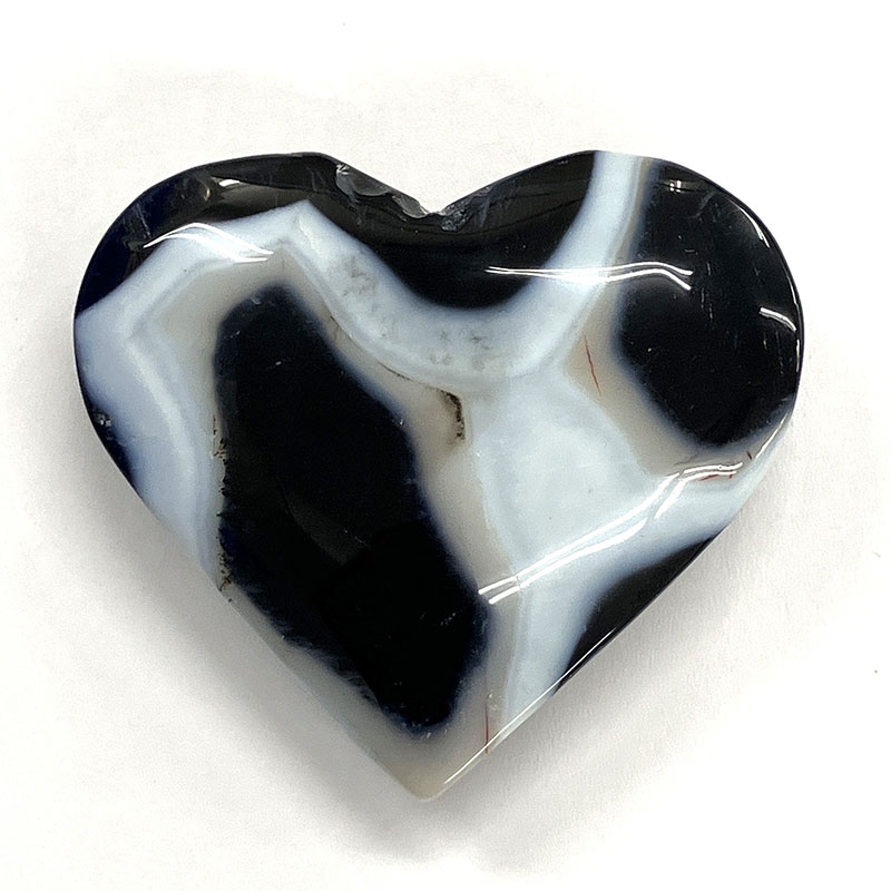 ブラックメノウ ハート (M)　No,4223
