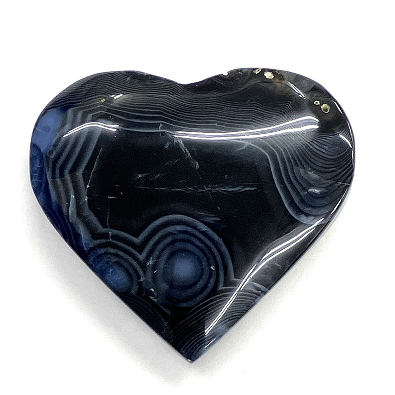 ブラックメノウ ハート (M)　No,4225