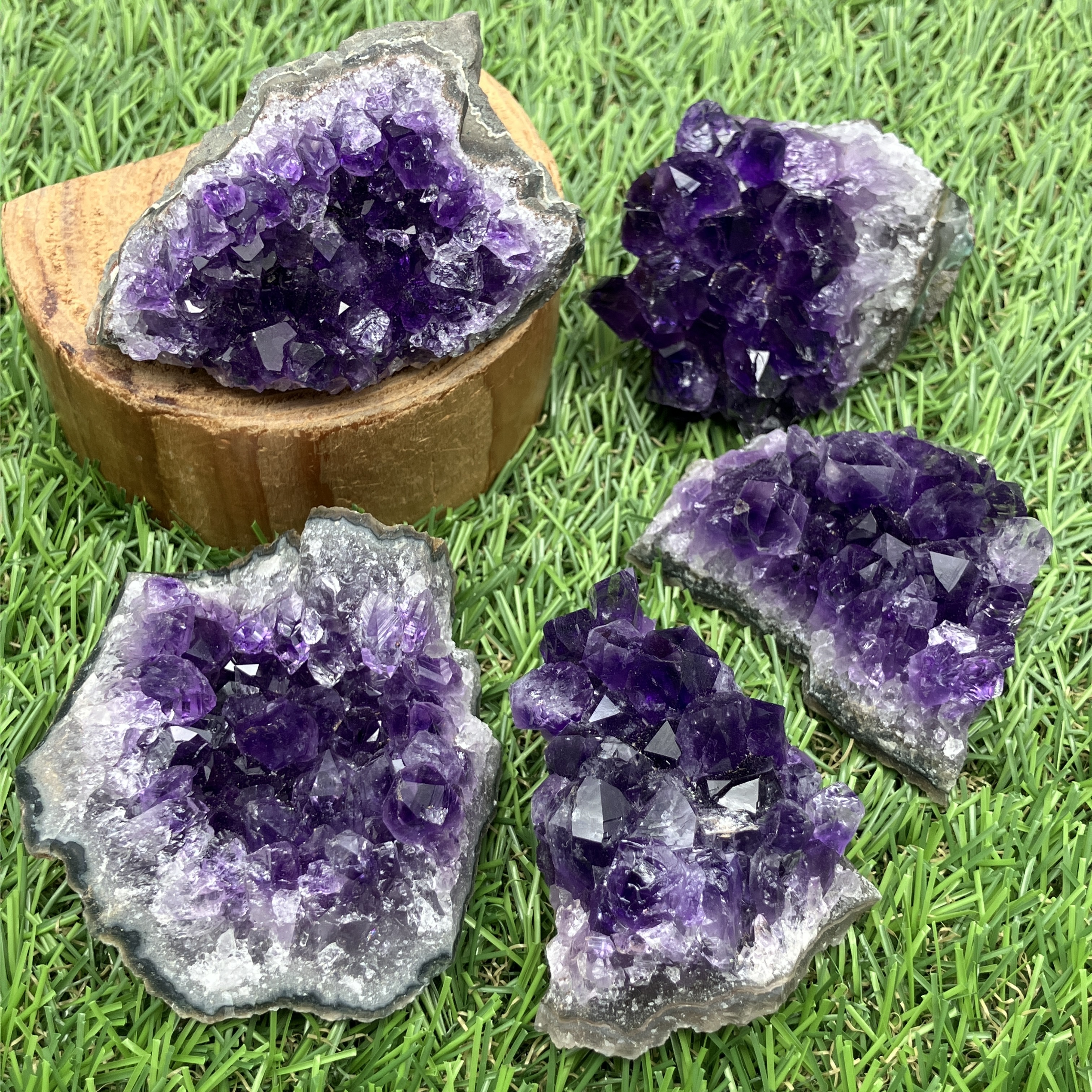 【SPOT SALE】ウルグアイアメジストクラスター 100g　5個セット