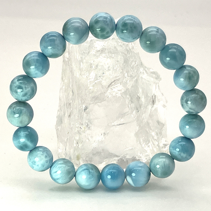 ラリマーブレス  A 約28.5g/10mm No,2716