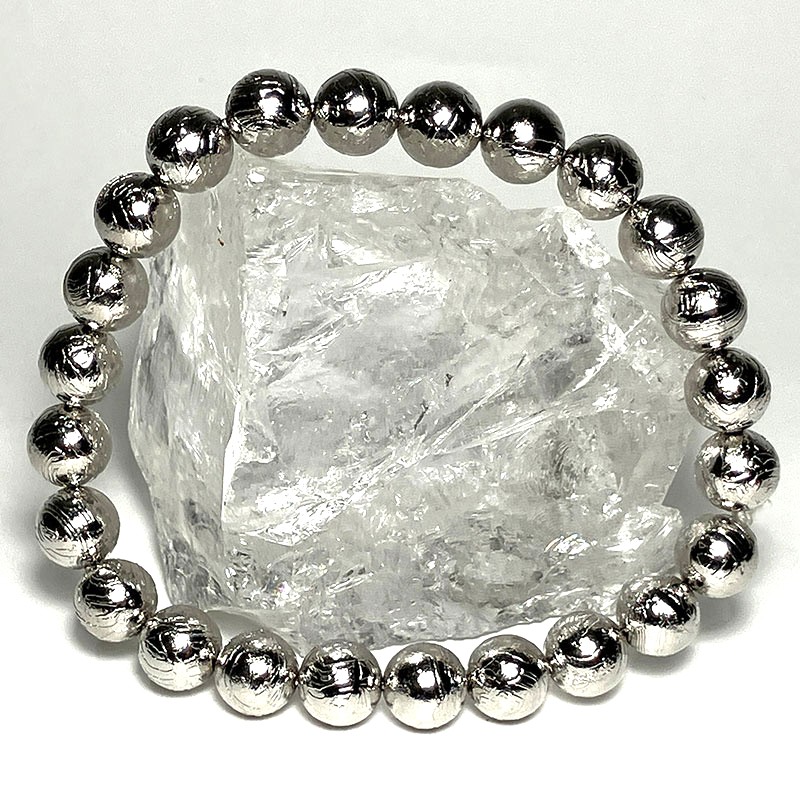 隕鉄ブレス シルバー　8ｍｍ　No,3220