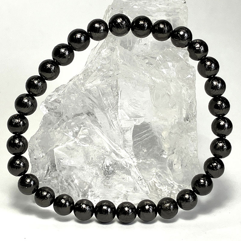 隕鉄ブレス  ブラック　6mm　No,3225