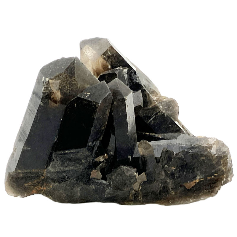黒水晶クラスター マダガスカル焼　約150g　No,3348