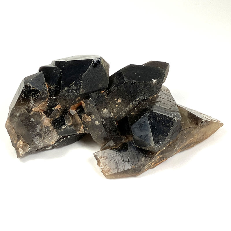 黒水晶クラスター マダガスカル焼　約200g　No,3464