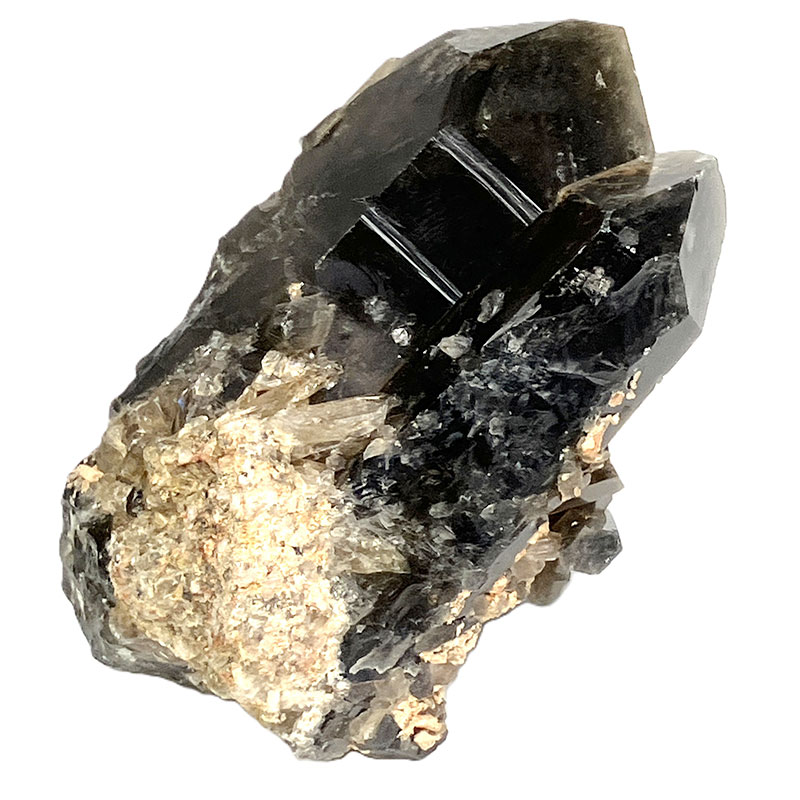 黒水晶クラスター マダガスカル焼　約250g　No,3466