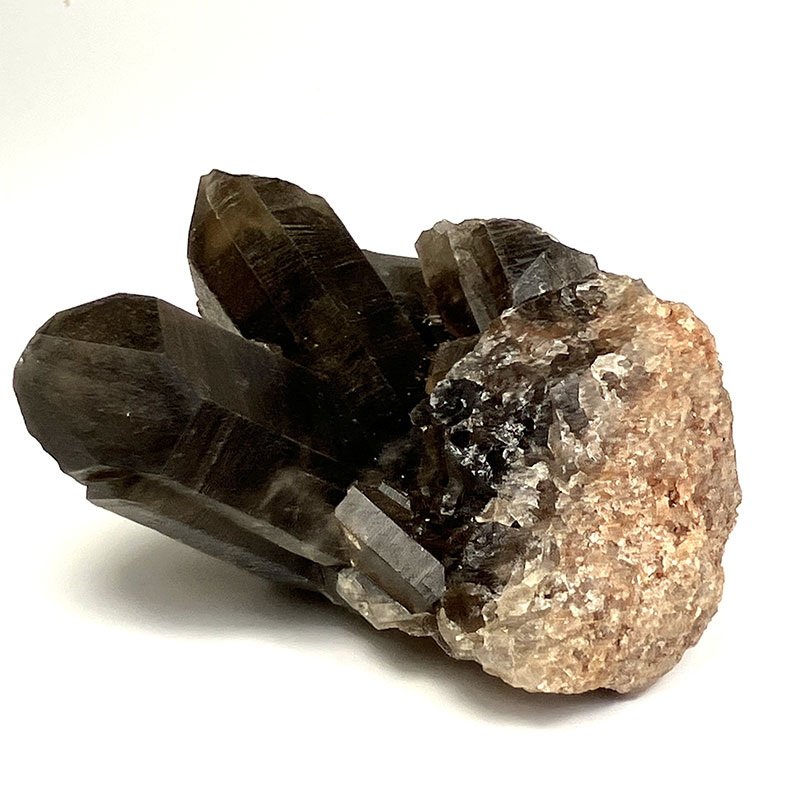 黒水晶クラスター マダガスカル焼　約250g　No,3468