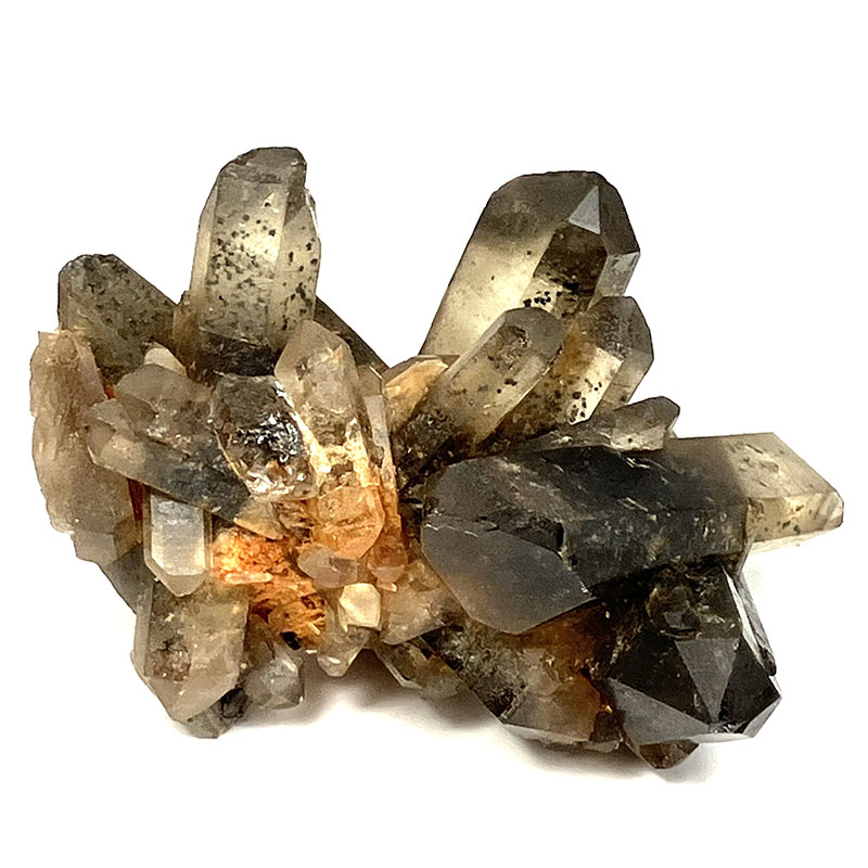 黒水晶クラスター マダガスカル焼　約250g　No,3470