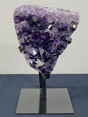 アメジスト鉄台付　約4920g　No,2306