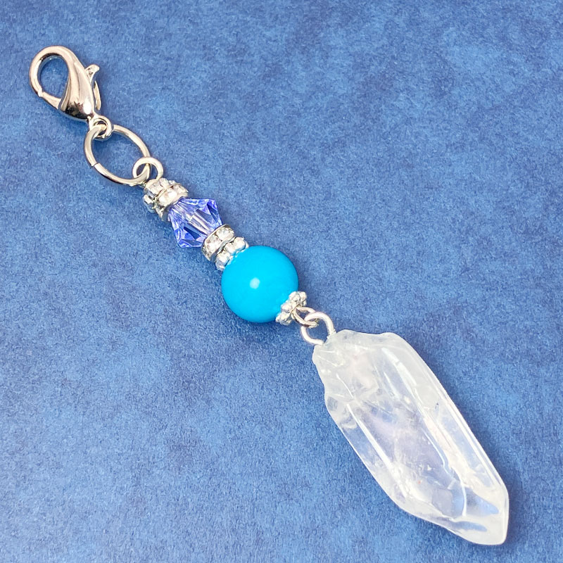 ★星座チャーム　ふたご座（ハウライトトルコ）