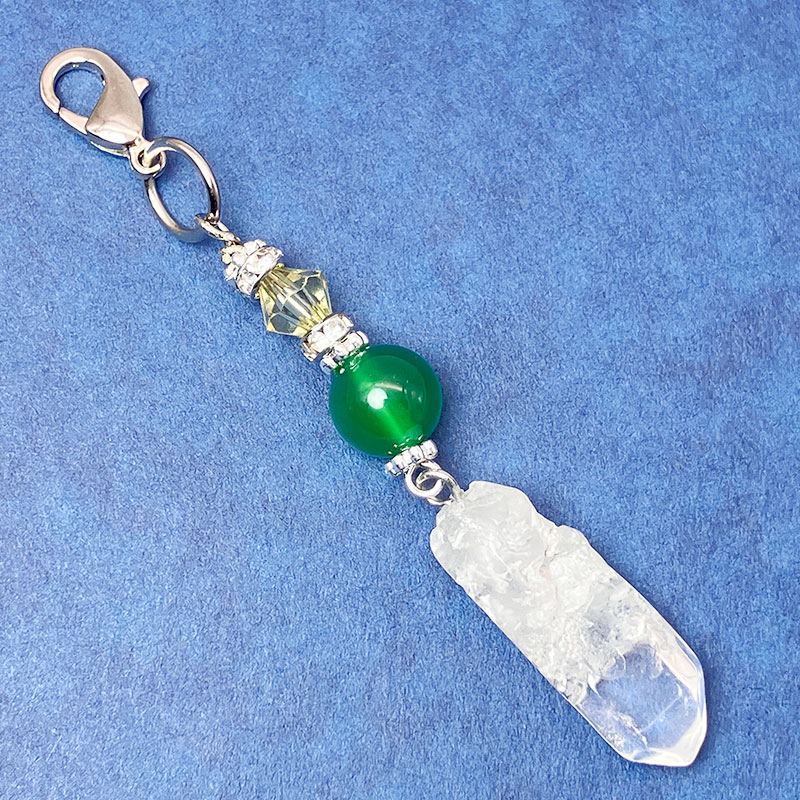 ★星座チャーム　おとめ座（グリーンメノウ）