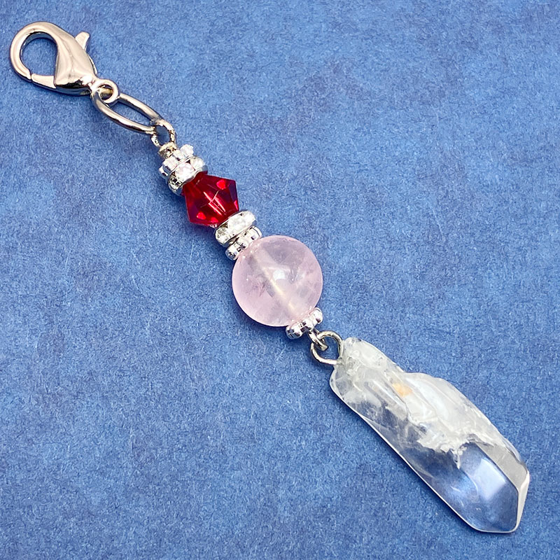 ★星座チャーム　さそり座（ローズクォーツ）