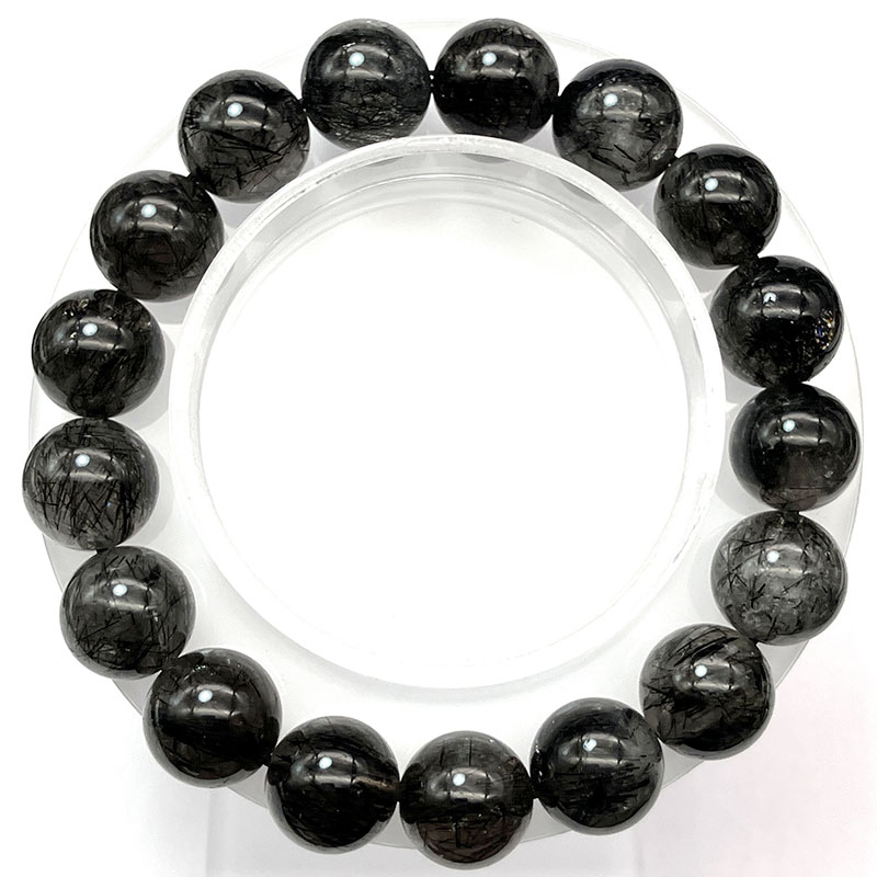 トルマリンインクォーツブレス　12mm　No,4261