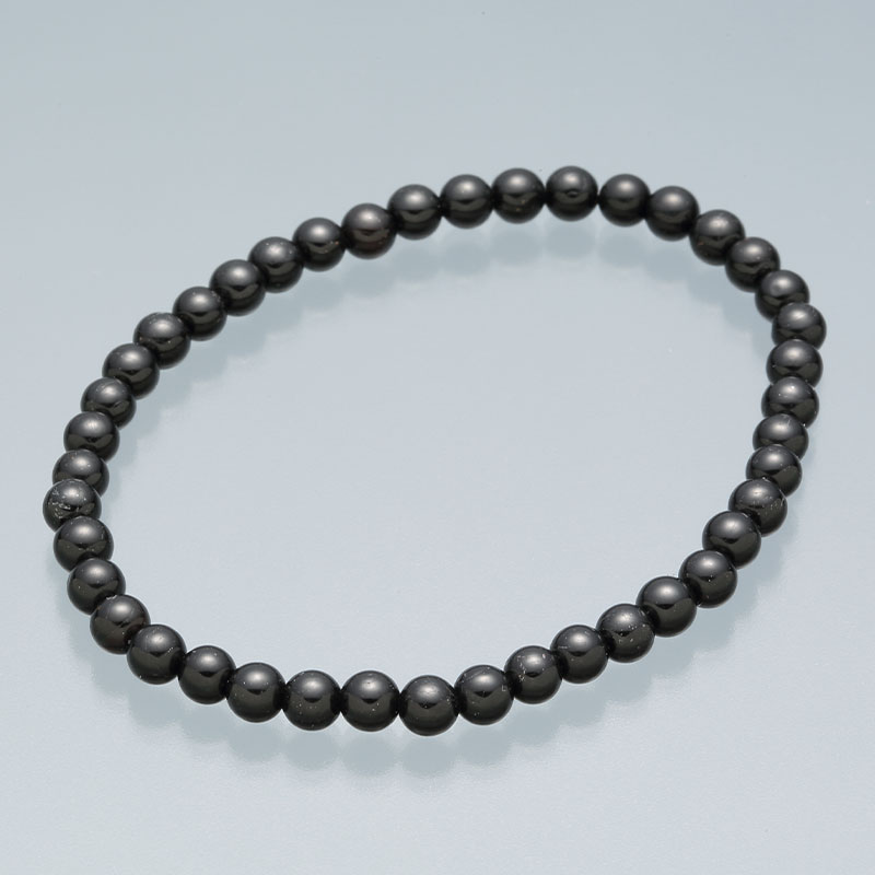 4mmブレスレット　ブラックトルマリン