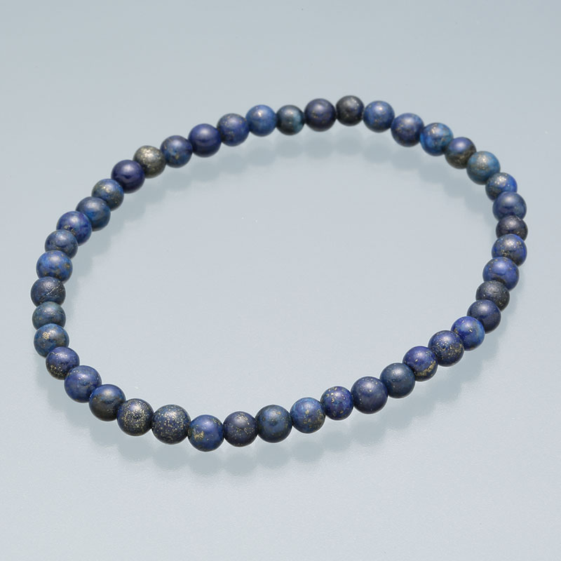 4mmブレスレット　ラピスラズリー