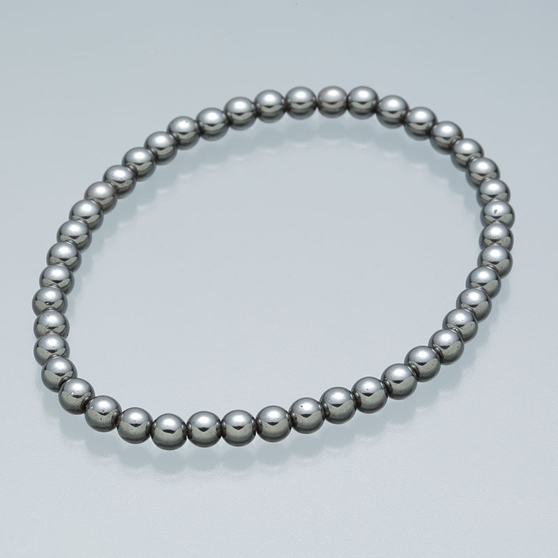4mmブレスレット　ヘマタイト