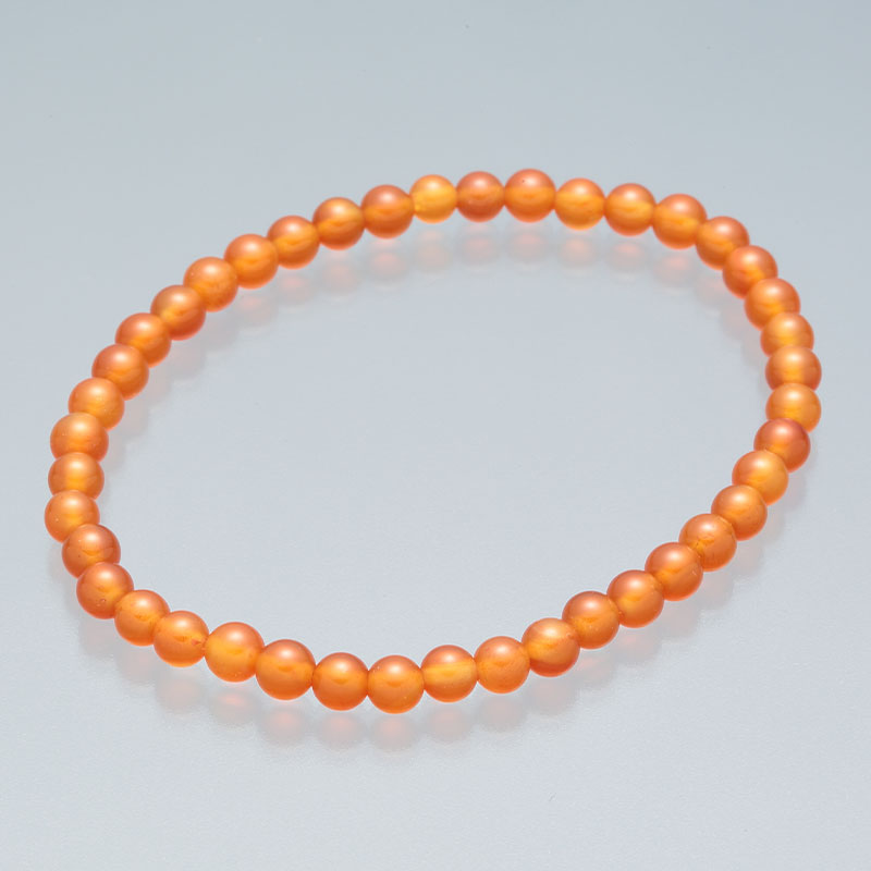 4mmブレスレット　カーネリアン