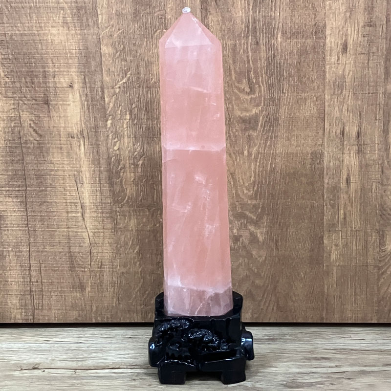 【5-25】ローズポイント台付　約2340g　No,4310