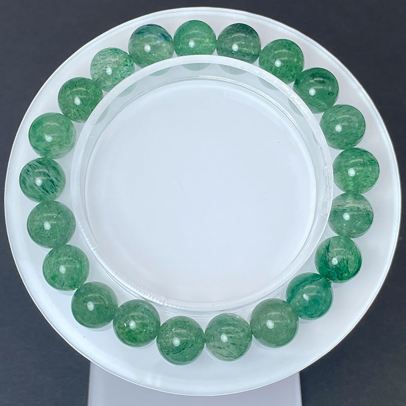 グリーンストロベリーブレス 9mm No,4376