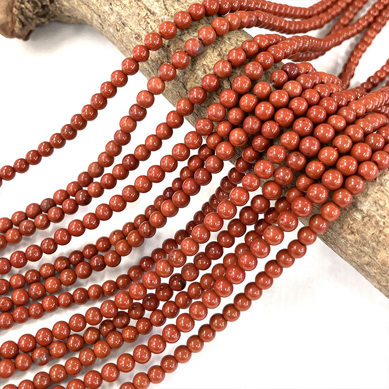 連ビーズ レッドジャスパー