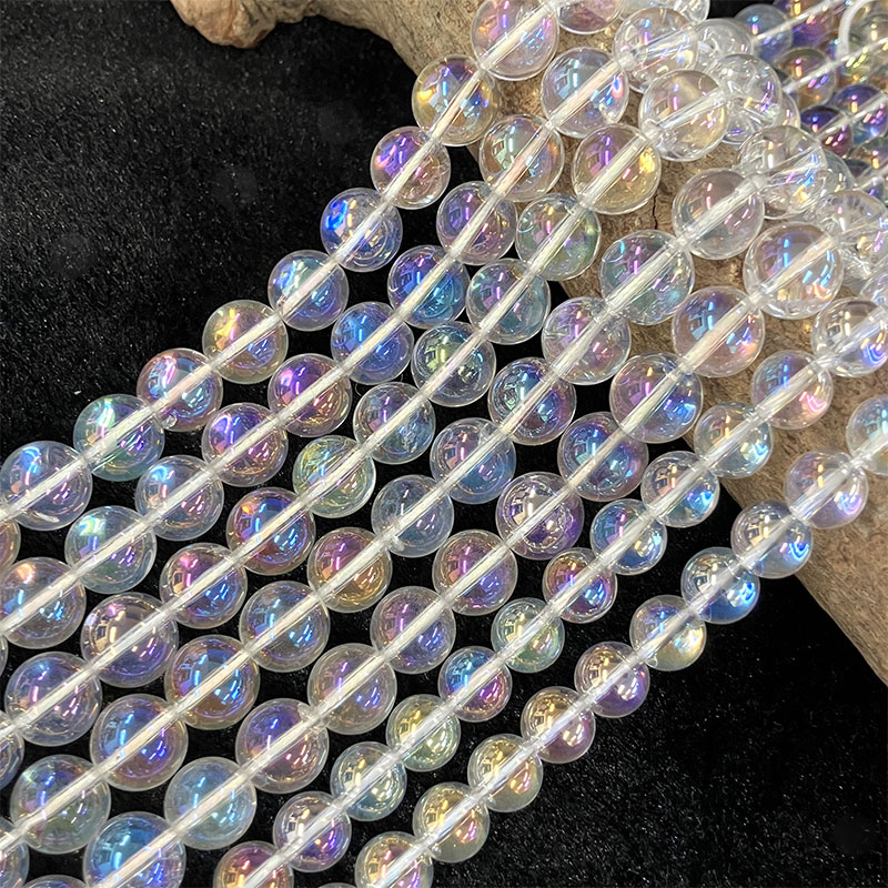 連ビーズ レインボーオーラ