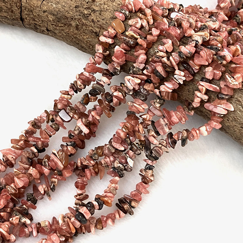 プチビーズ ロードクロサイト   75～80cm