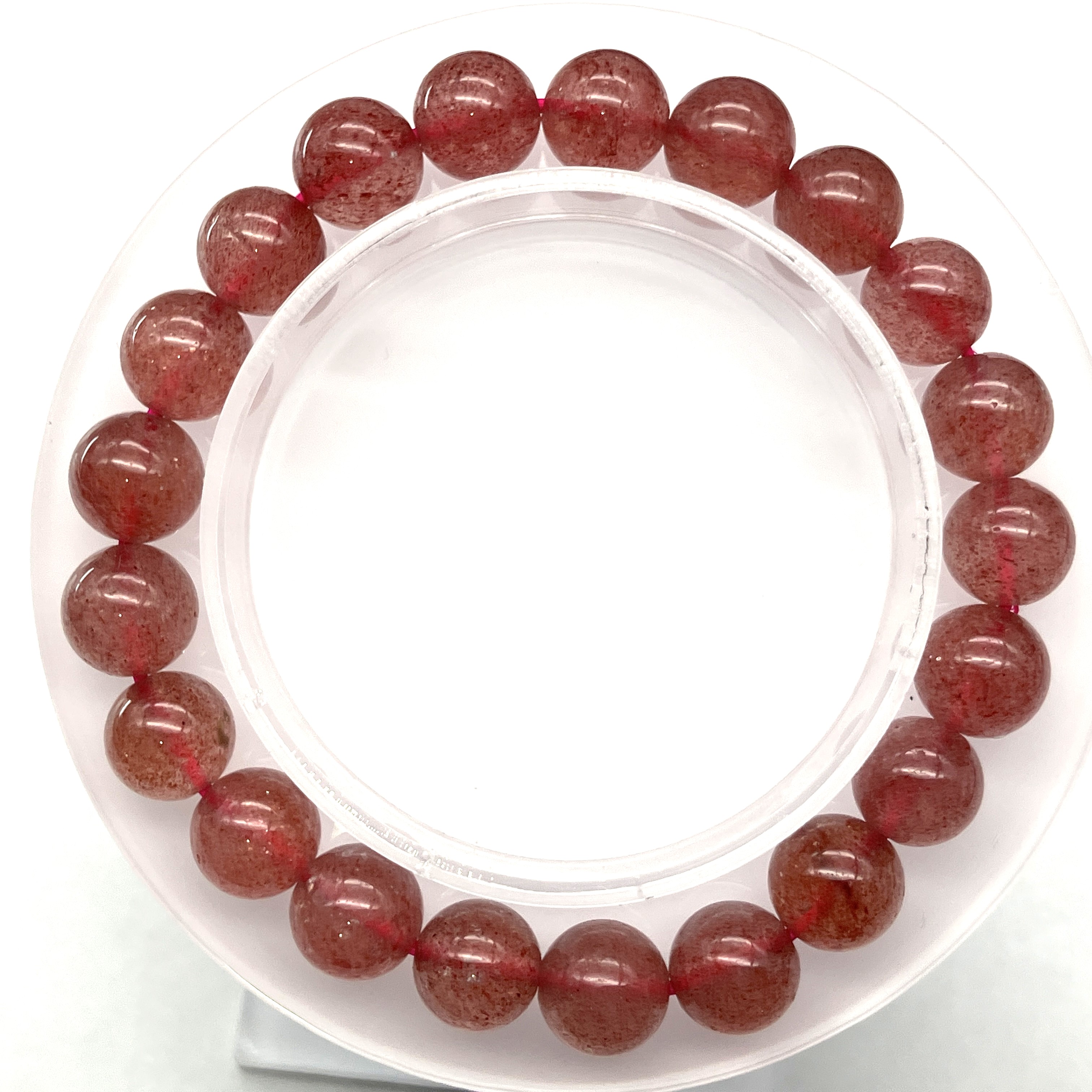 ストロベリークォーツブレス　9mm No,4485