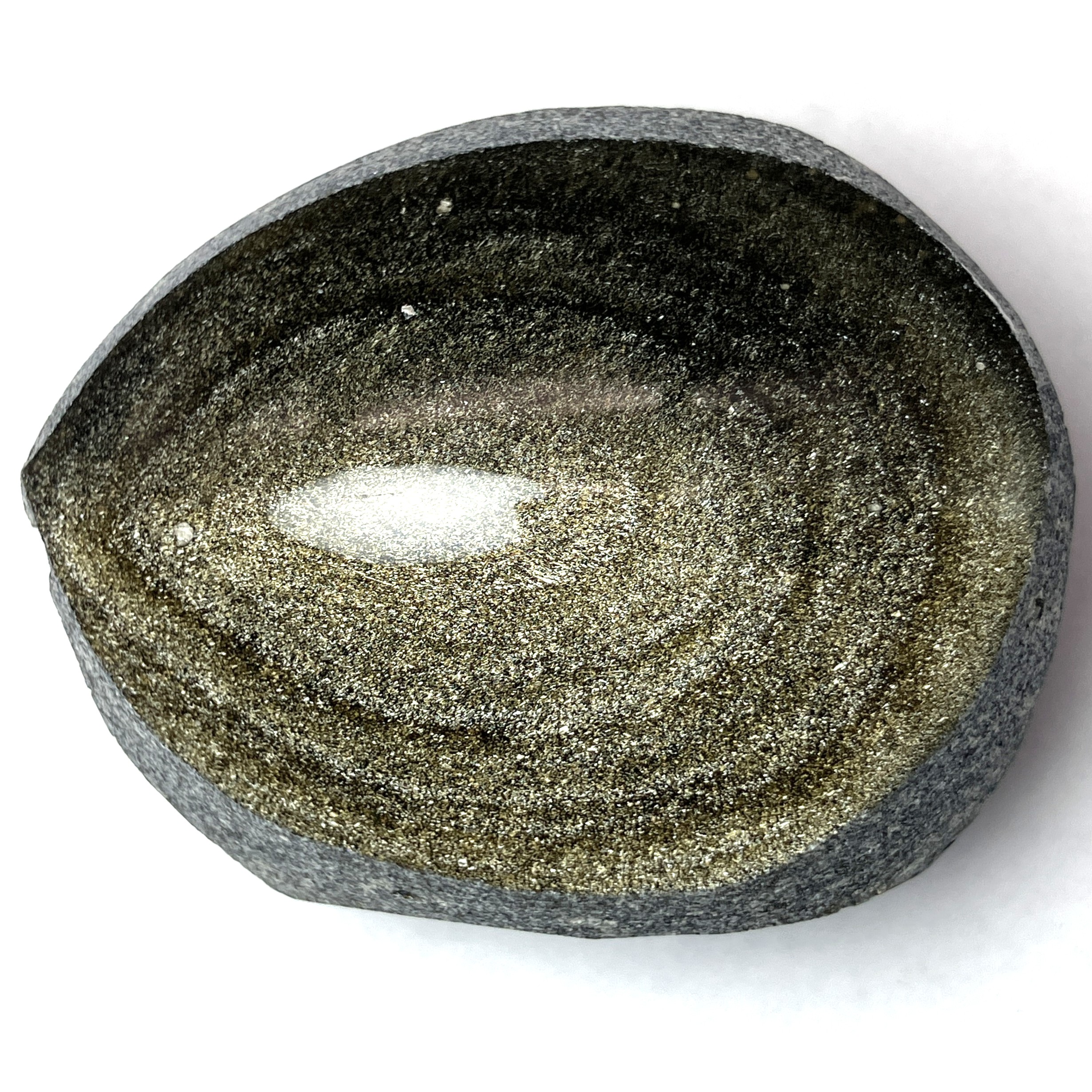 ゴールデンオブシディアン 約100g　（一面磨き） No,4552