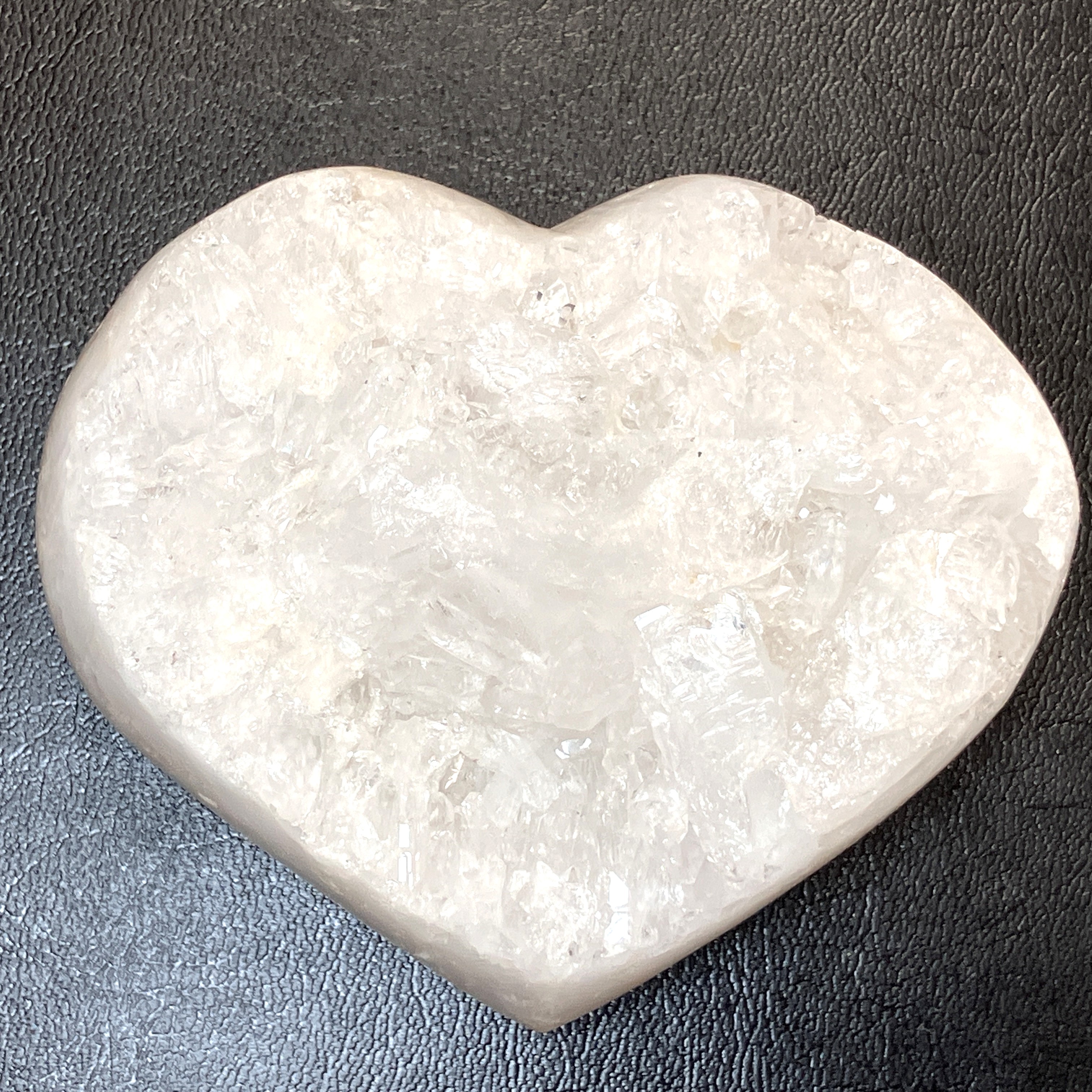 水晶クラスター ハート　約420g　No,4646