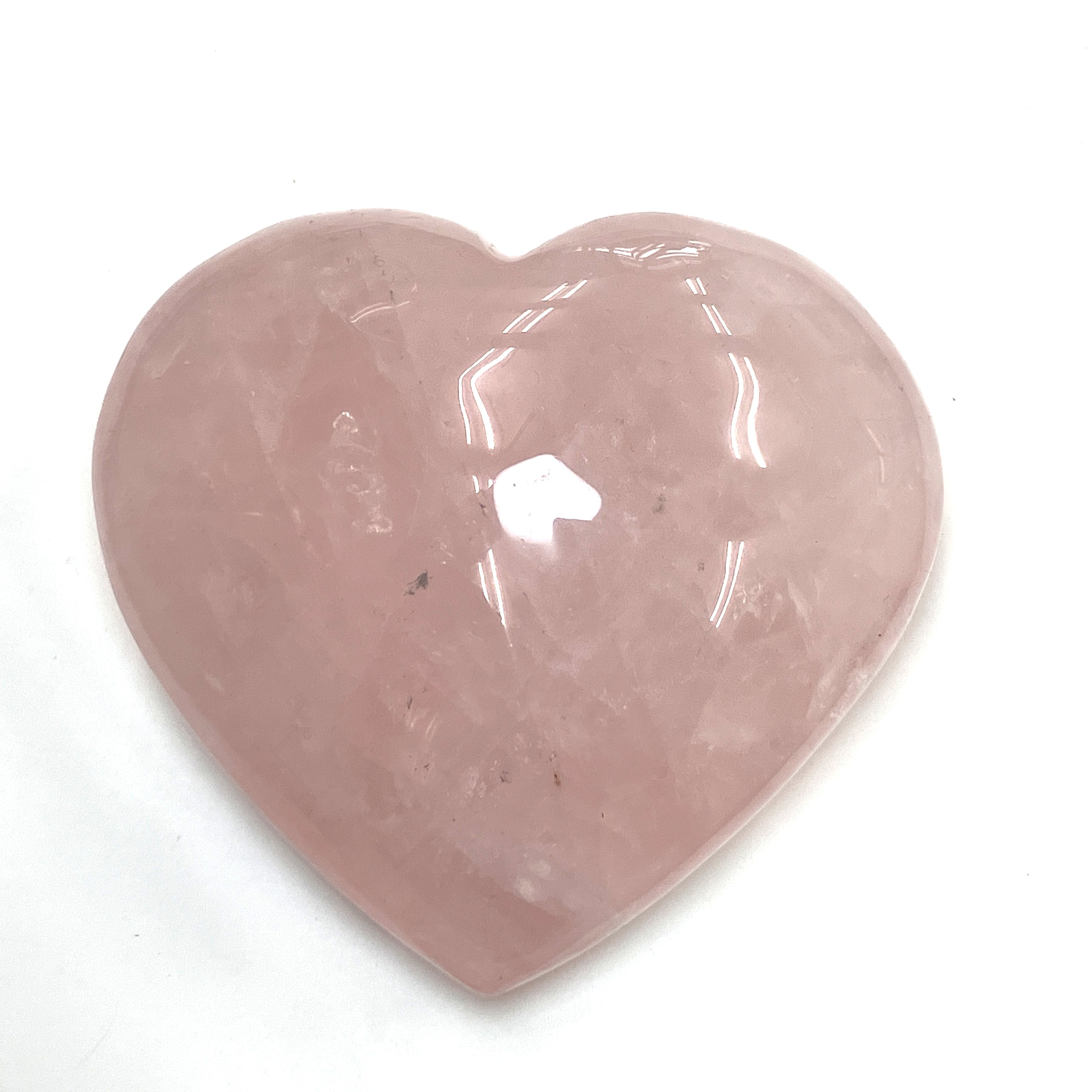ローズクォーツ ハート 660g　No,4653