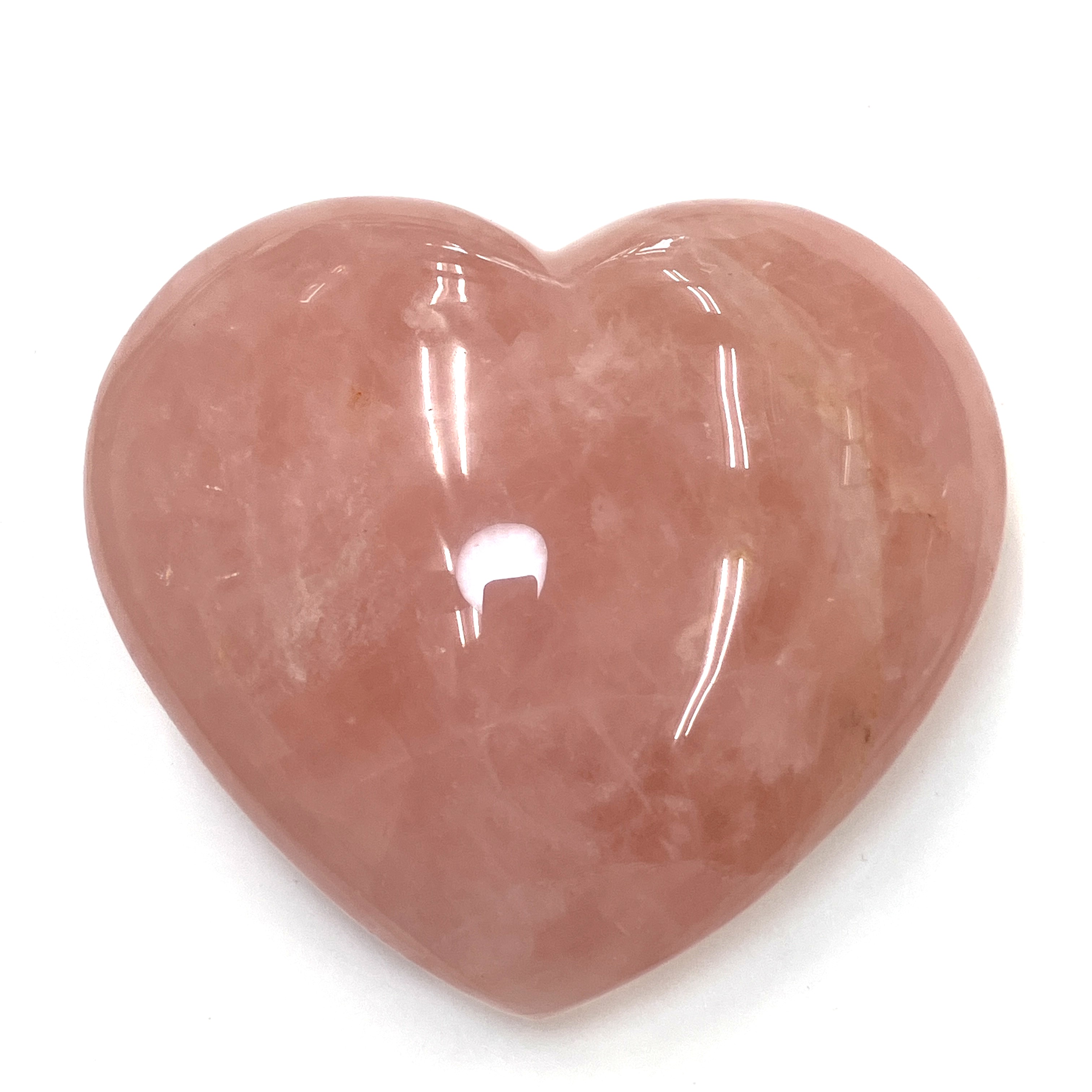 ローズクォーツ ハート 700g　No,4654