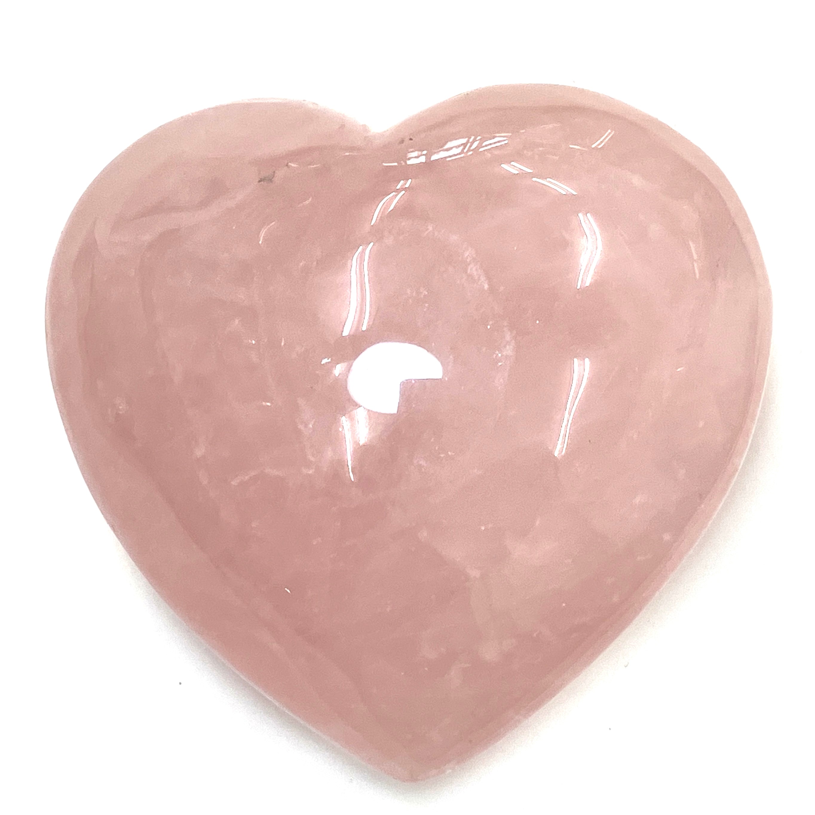 ローズクォーツ ハート 910g　No,4655