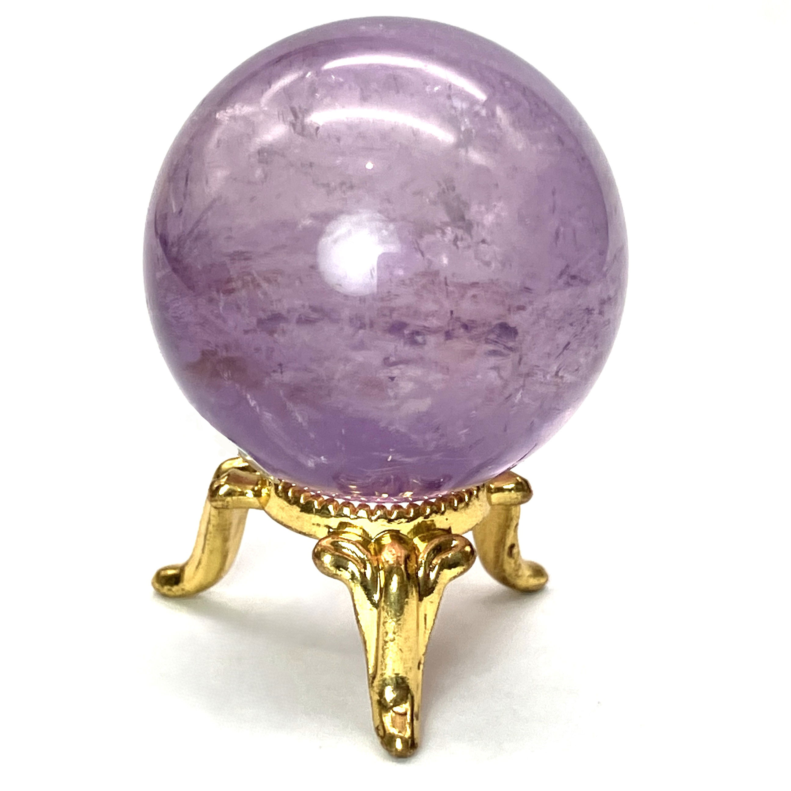 ラベンダーアメジスト 丸玉　 約50g　No,4690