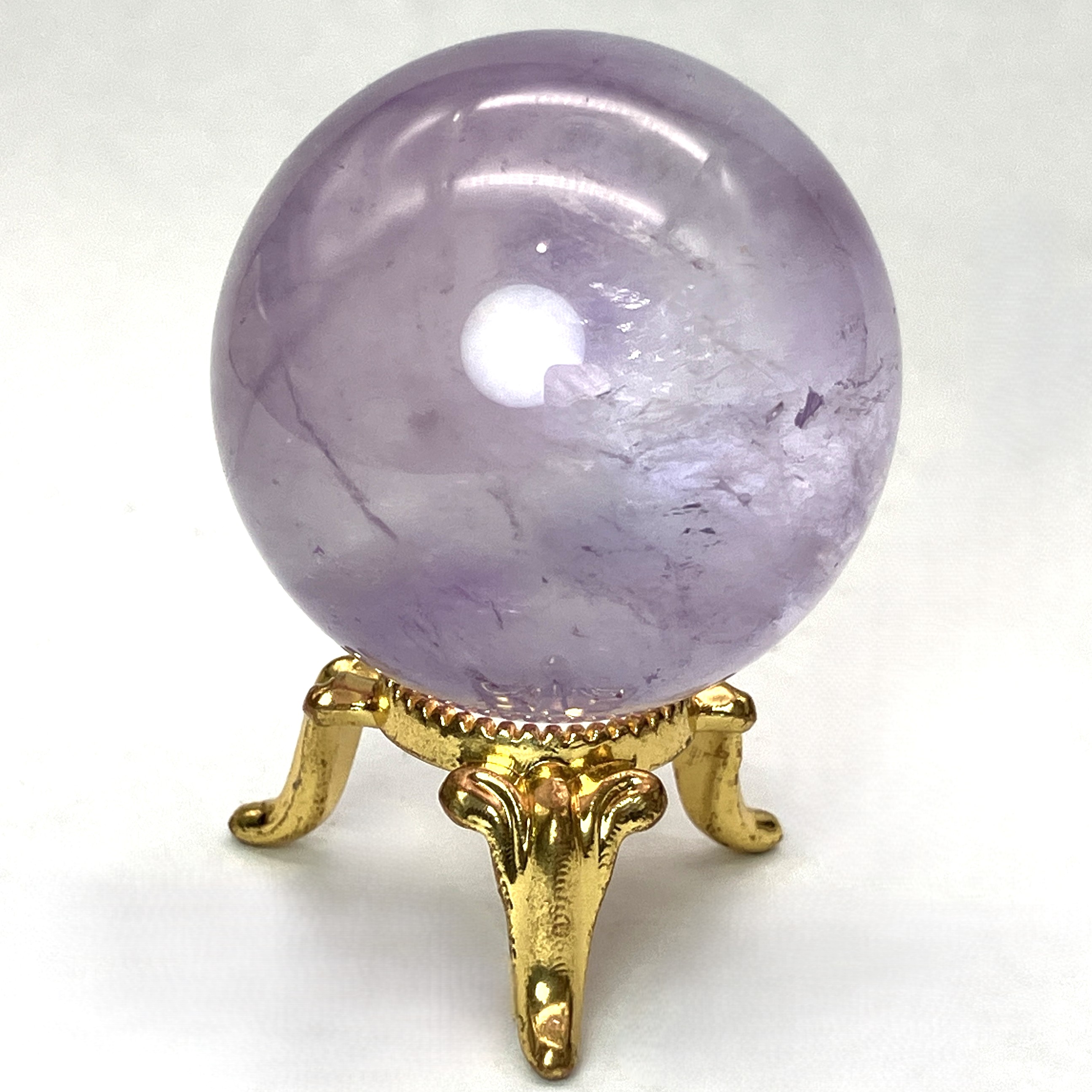 ラベンダーアメジスト 丸玉　 約60g　No,4692